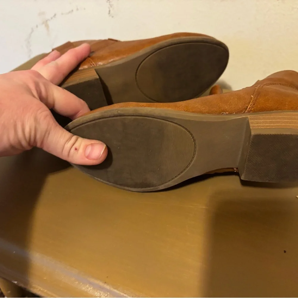 Kids Tan Leather Boots